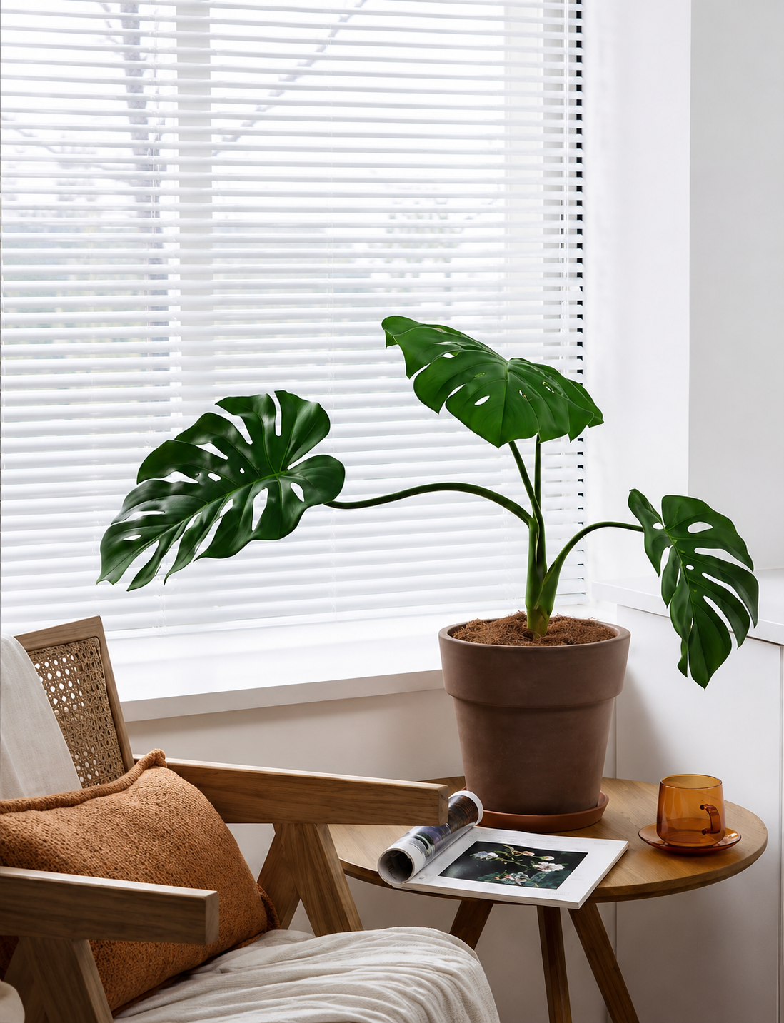 Faux Monstera Small with Pot