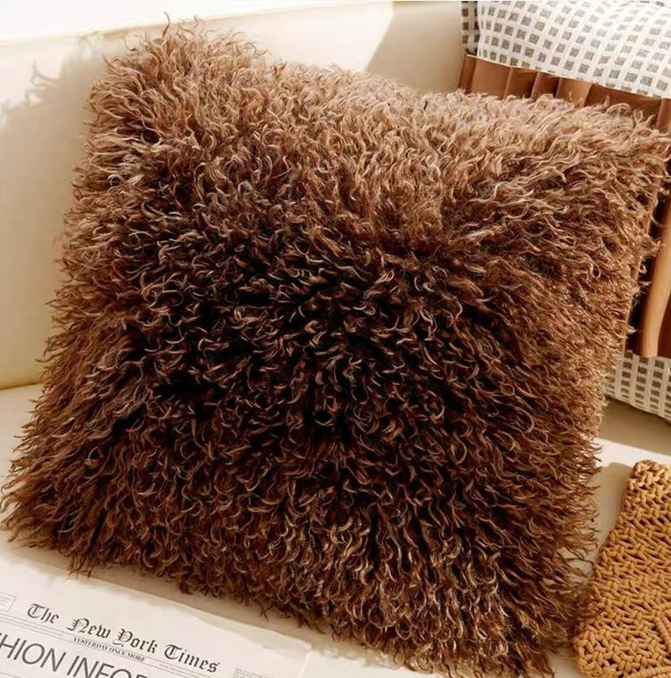Shaggy Faux Fur Pillow