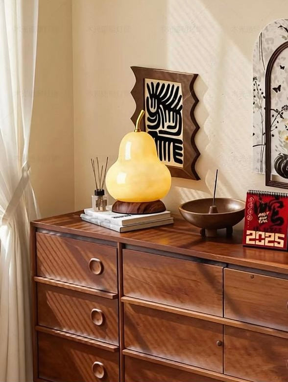 French Retro Pear Bedside Lamp