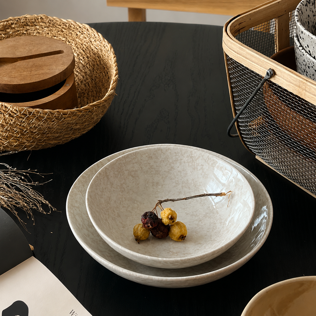 Snowflake-Texture Irregular Bowl