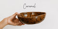 Nordic Hand-Painted Ink-Splatter Salad Bowl