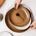 Lotus-Edge Matte Sand-Texture Plate