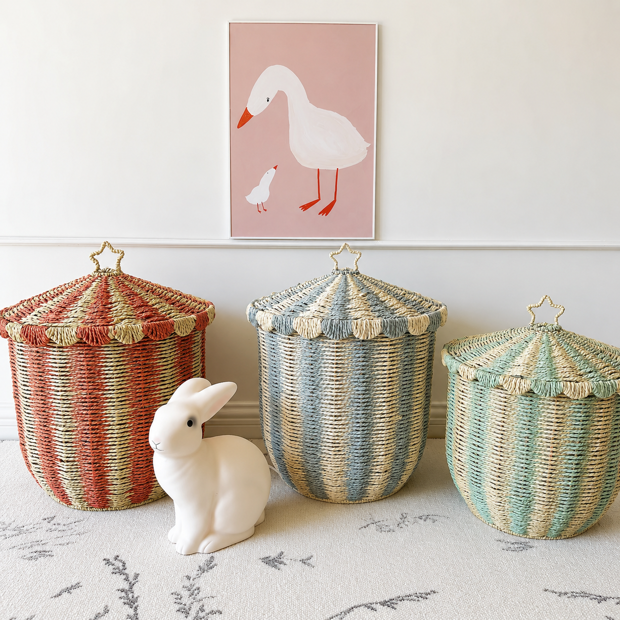Korean-style Carousel Toy Storage Basket