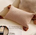 Minimalist Fine Stripe Long Rectangular Pillow
