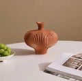 Wabi-sabi Terracotta Textured Vase